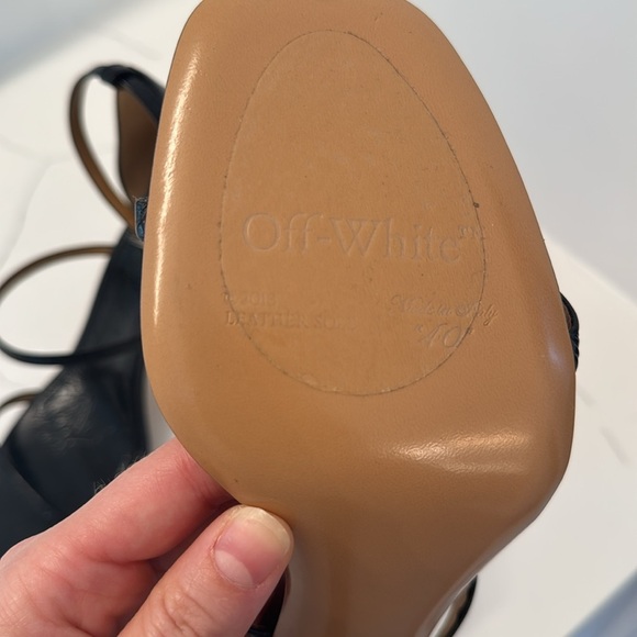 Off-White Lollipop 100MM Strappy High-Heel Sandals in Black- US 9.5/10 EU 40 - Picture 10 of 12